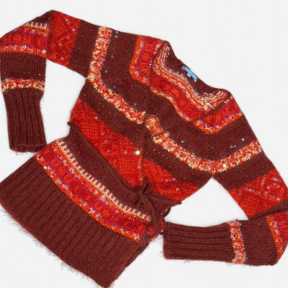 Vintage 90s Cardigan, Smart Set, Woman's, Size Small, Sequins